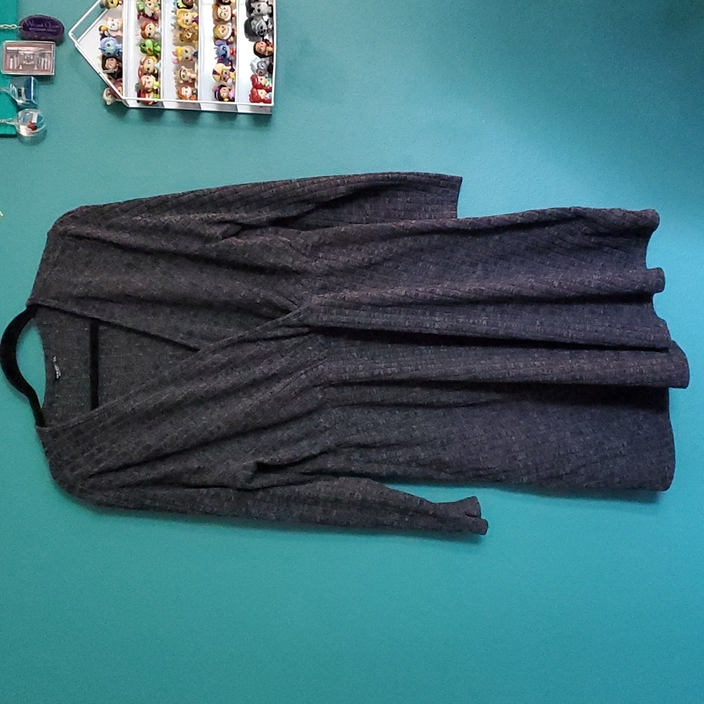 Dark grey knit dress